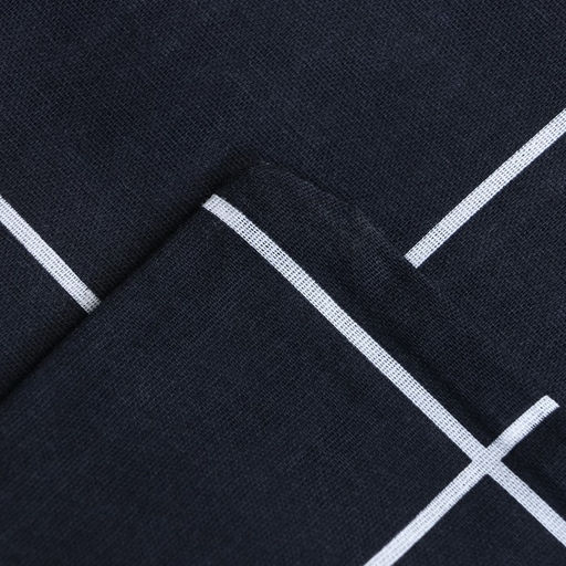 Постельное бельё Этель 1,5 сп Клетка цвет чёрный 143х215, 150х214, 50х70см-2 шт, бязь, 125г/м2  фото 4