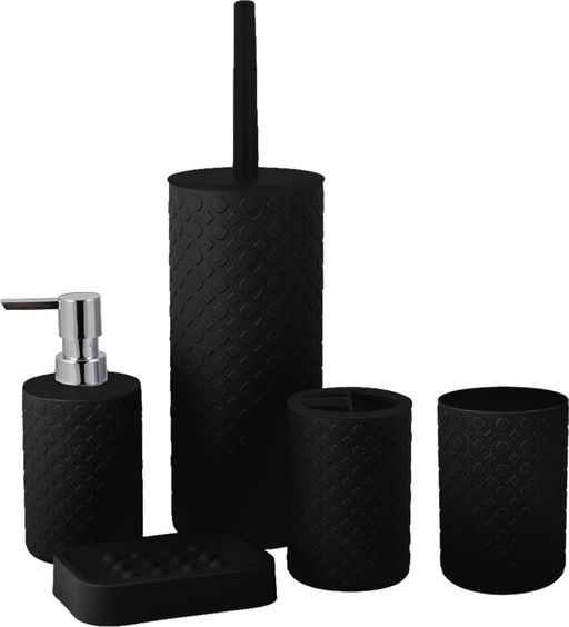 Комплект WC Plast Team (подставка + ёршик) BLACK РТ502110028