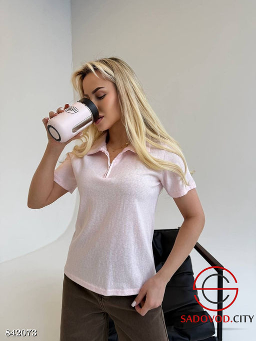 Футболка женская на полузамке