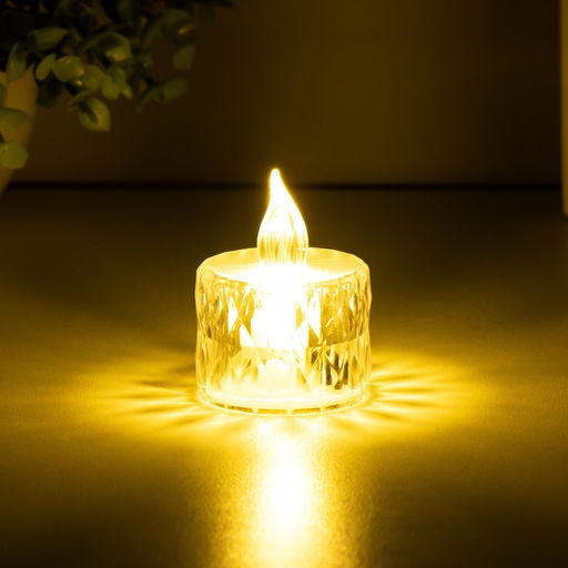 Цена за 3 шт. Светодиодная свеча, ночник LED RISALUX «Малютка», от батареек, прозрачный, 3×LR41, 3.5×3.5×5 см