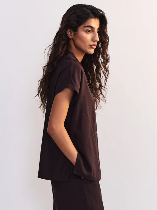 Льняная блуза с отложным воротником ZR2605012003-27 / Zarina