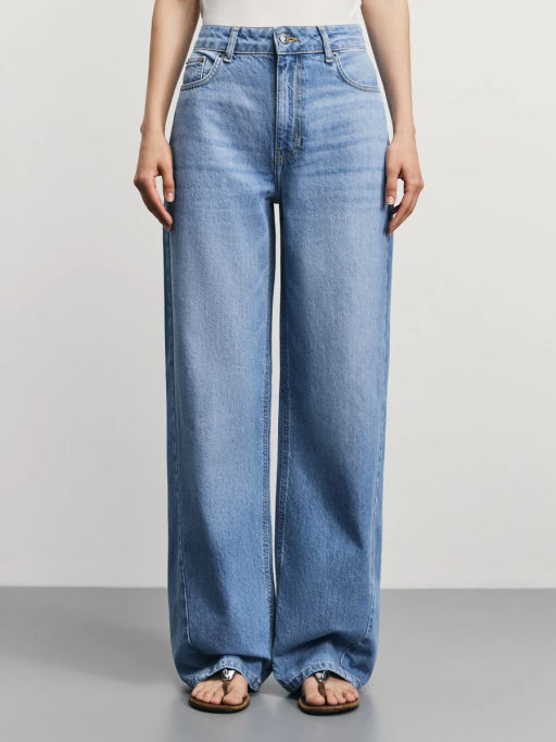 Джинсы wide loose со средней посадкой / Zarina  фото 2