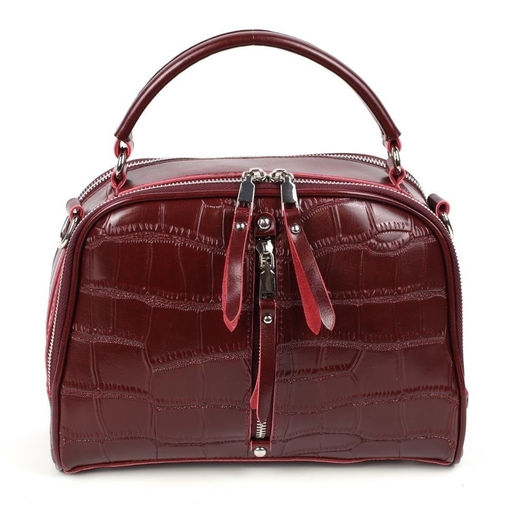 Женская кожаная сумка через плечо под крокодила 0171-7 - Cidirro фото 2
