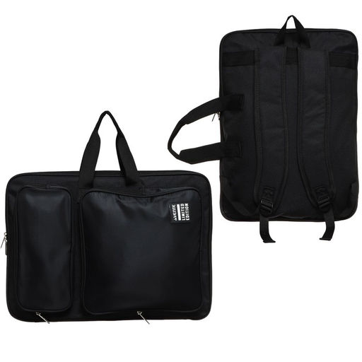 Папка для чертежей и рисунков А3, 500×360×20 мм, (рюкзак) с ручками, текстиль, deVENTE