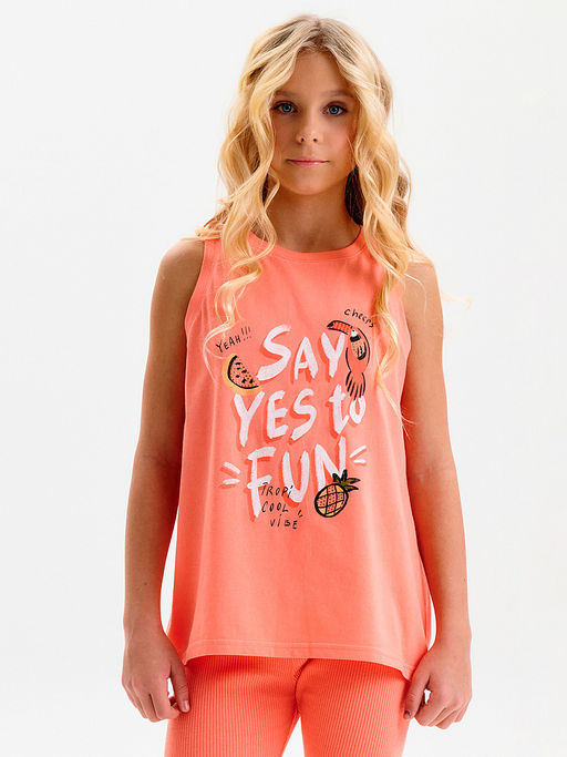 PELICAN, майка для девочек, Персиковый