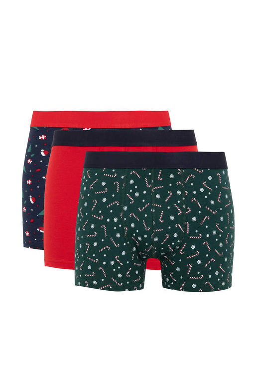 Новогодние боксеры-тройки стандартного кроя с тематикой Нового года