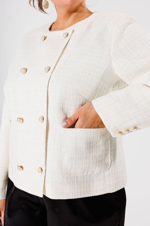 Жакет ANELLI 1430 белый  фото 4