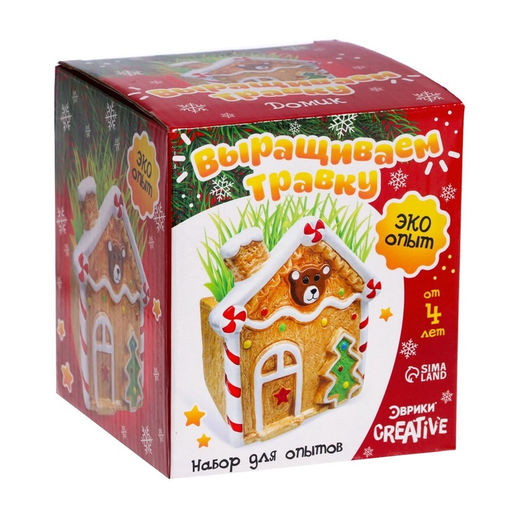 Набор для опытов Выращиваем травку, домик - Эврики фото 16