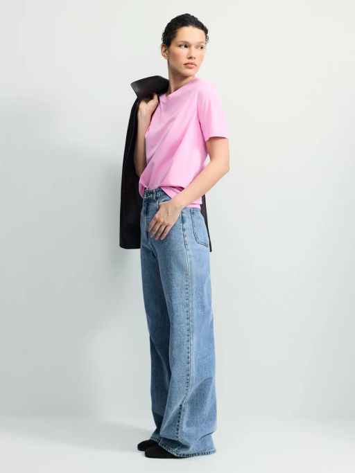 Базовая футболка из хлопка / Zarina фото 3