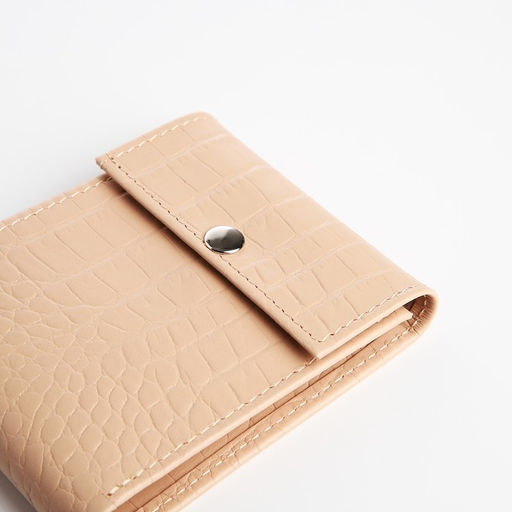 Кошелёк на кнопке, цвет пудровый - Simaland фото 3