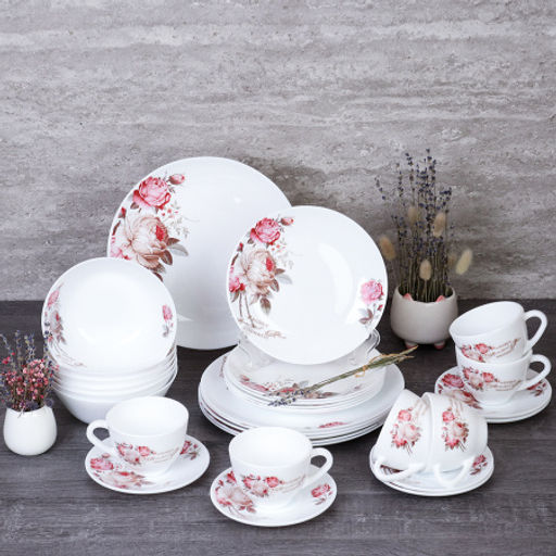 Столовый набор 30 предметов ЕВРО / 30/LGW67595 (6916) /уп 2/ серия Чайная роза - Галеонтрейд фото 2