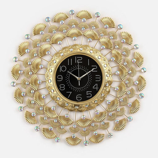 Часы настенные интерьерные «Моруо», серия: Ажур, бесшумные, плавный ход, 70×70 см, циферблат d=24 см