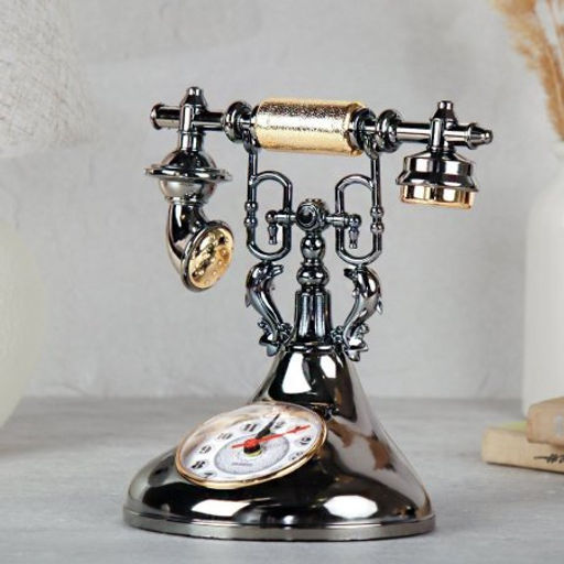 Часы настольные Телефон 15х12х19 см / А527 /уп 72/ - Галеонтрейд фото 3