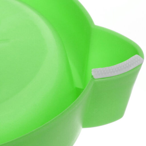 Цена за 3 шт. Миска пластиковая "Котофей" 18,5*4,8см цвет зеленый /550мл