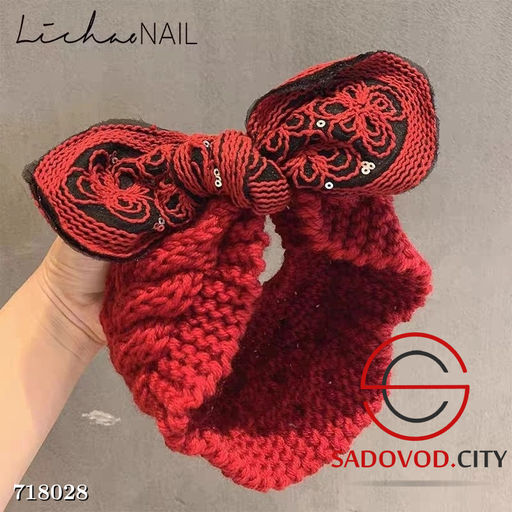 Тёплая повязка для волос женская - Bruno фото 6