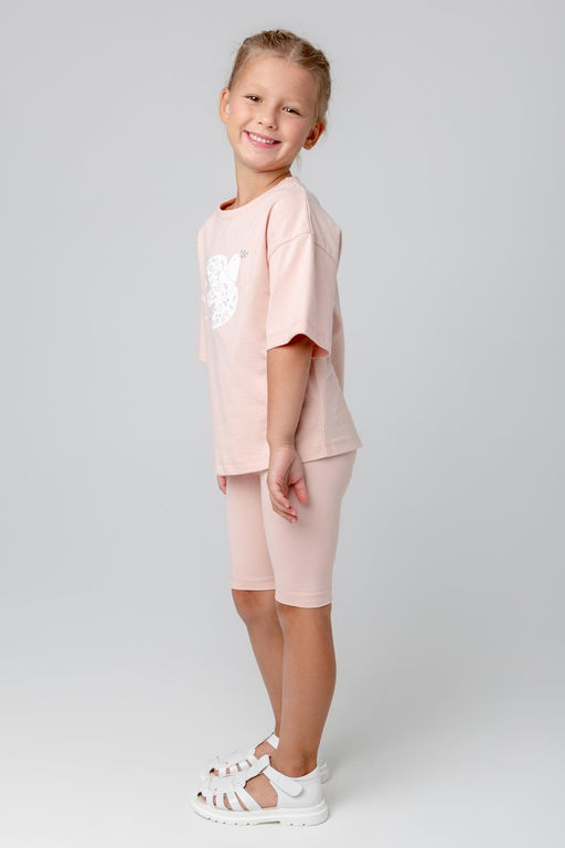 КР 301987/дымчатая роза фуфайка (футболка) для дев