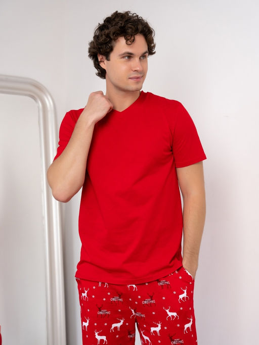 Комплект муж.арт.1252-1,красно-белый