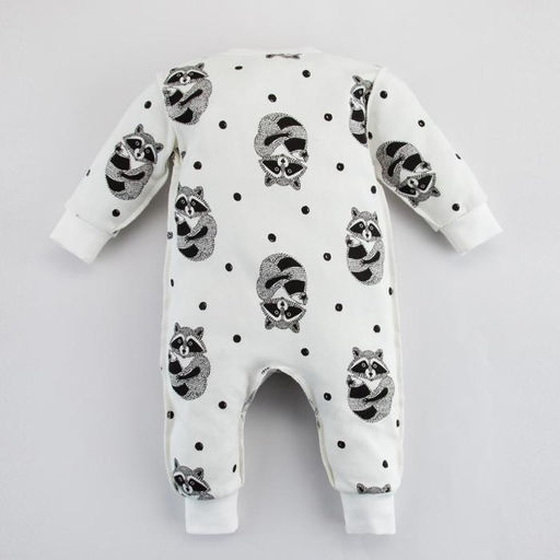 Комбинезон Енот Крошка Я, цвет белый, рост 62-68 см фото 6