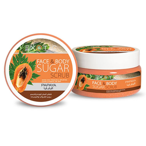 Exotic EX-09 Скраб сахарный для лица и тела (F Papaya) 300 ml