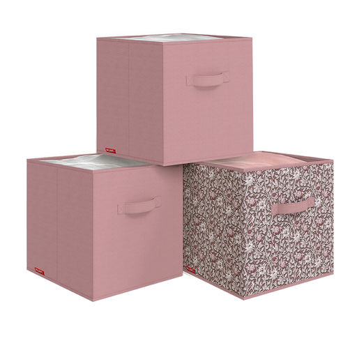 Короба стеллажные, без крышки, 28*28*28 см, набор 3 шт. Valiant  фото 2