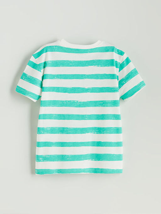 Bisiklet Yaka ?izgili Erkek ?ocuk Ti??rt