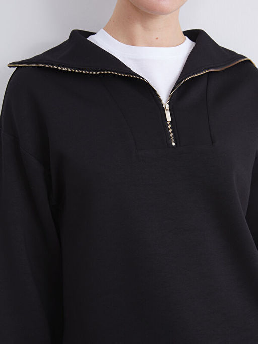 Dik Yaka Kad?n Sweatshirt