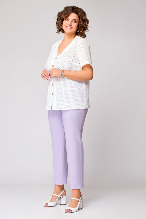 Блуза Swallow 803.2 черный+серебряный узор фото 390