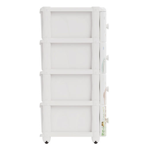 Комод "Мишутки" 4-х секционный М8668,,