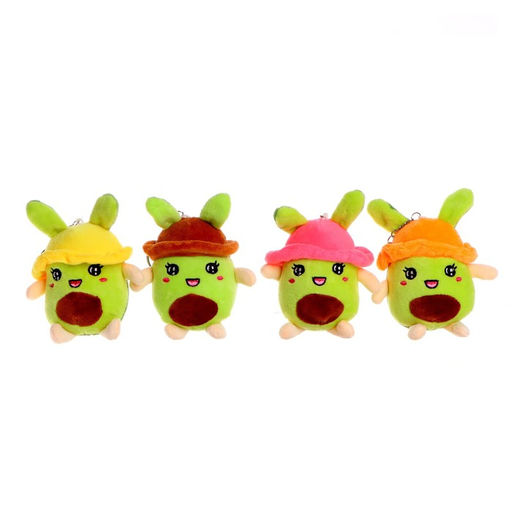 Брелок детский «Авокадо в панамке», мягкая игрушка, 11 см, цвет МИКС