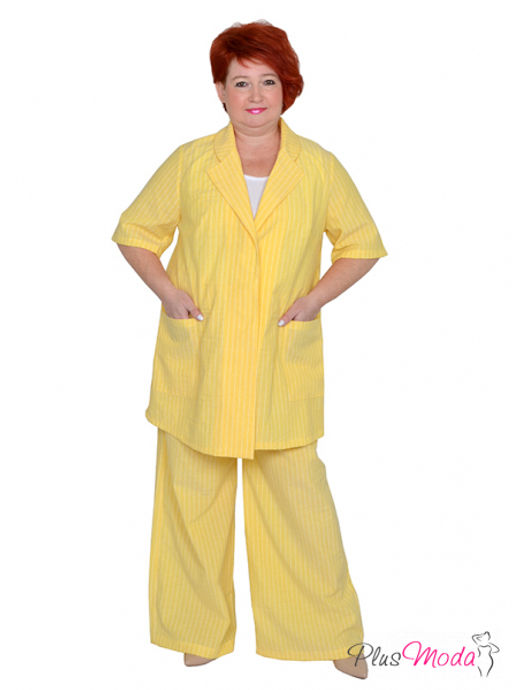 Брюки-клеш Модель №1545 размеры 44-84 - Plusmoda фото 11