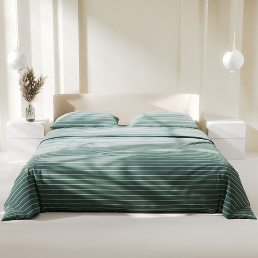 Постельное бельё Этель 2 сп Mint stripes 175х215 см, 200х220 см, 70х70см-2 шт, 100% хлопок, поплин  фото 14