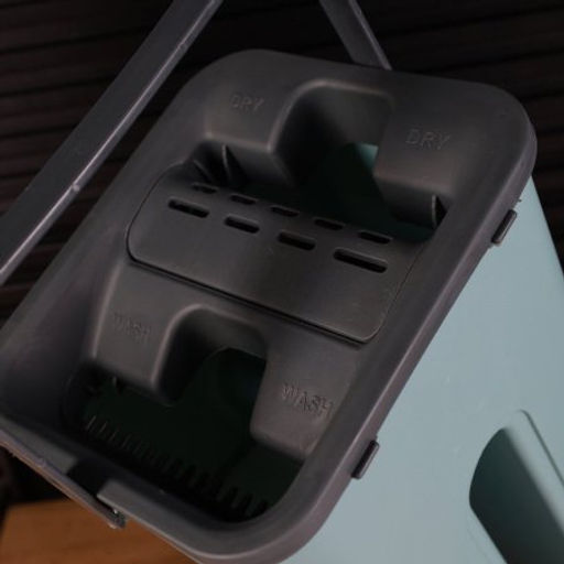 Ведро с вертикальным отжимом и шваброй Моп / S2-1 /уп 24/ голубой - Галеонтрейд фото 7