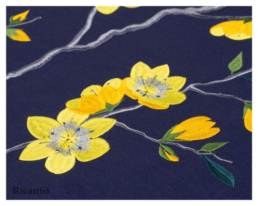 Наволочка Satini Ricamo R-7070/синий - Espera фото 2