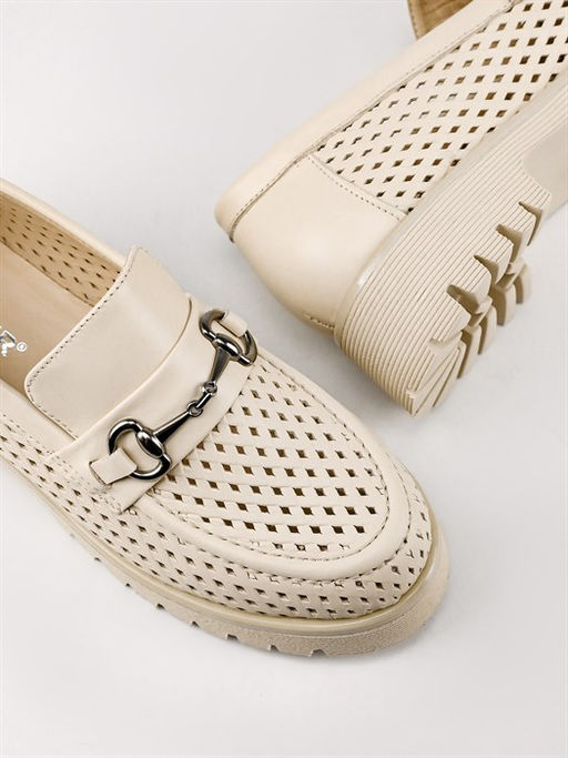 Лоферы женские комфорт 630-10 Bej