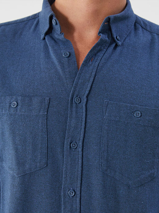 Regular Fit Uzun Kollu Gabardin Erkek G?mlek