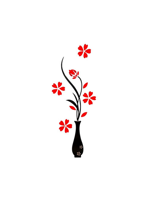 Наклейка интерьерная TAKE IT EASY Цветы, декор на стену, панно 150?58 см  фото 2