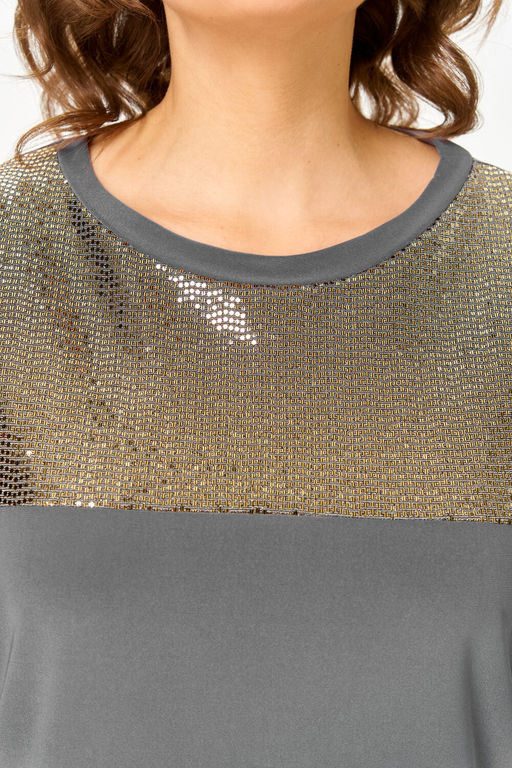 Блуза ДаЛи 5736 серый