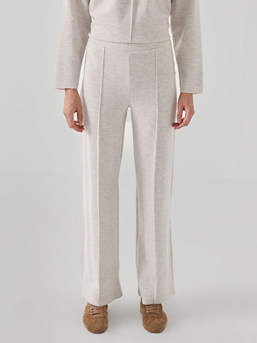 Beli Lastikli Geni? Pa?a Kad?n Triko Pantolon