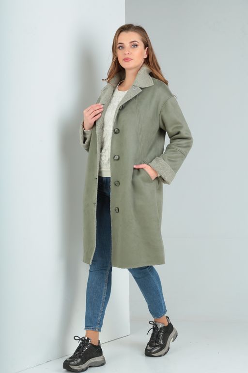 Куртка Diamant 1914-Р беж-какао фото 54