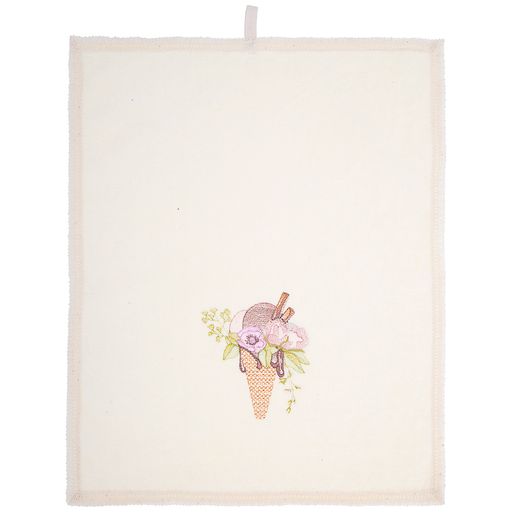 НАБОР ПОЛОТЕНЕЦ ИЗ 2-Х ШТ МОРОЖЕНОЕ,50Х30СМ, МАХРА ШАМП+РОГОЖКА 100 - Lefard фото 3