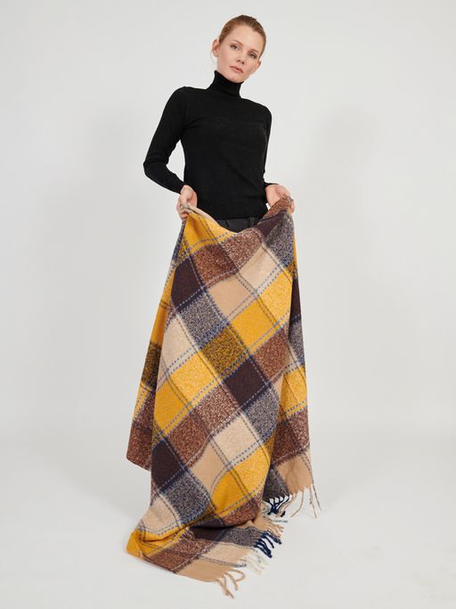 Большой  платок в стиле арт-деко в составе шерсть - Tantino фото 5