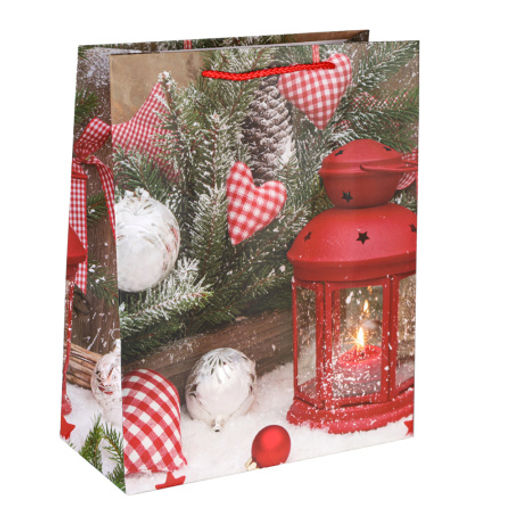 Цена за 12 шт. Пакет подарочный 18x23x10см / 5383M /уп 12/720/Новый год - Галеонтрейд фото 7