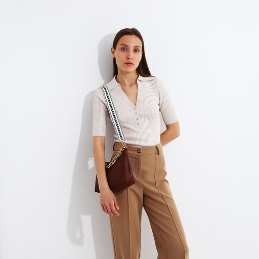 Сумка кросс-боди на молнии, цвет коричневый - Simaland фото 8