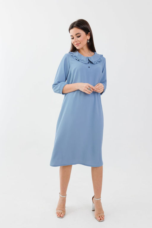 Платье ANELLI 1274 голубое небо  фото 5