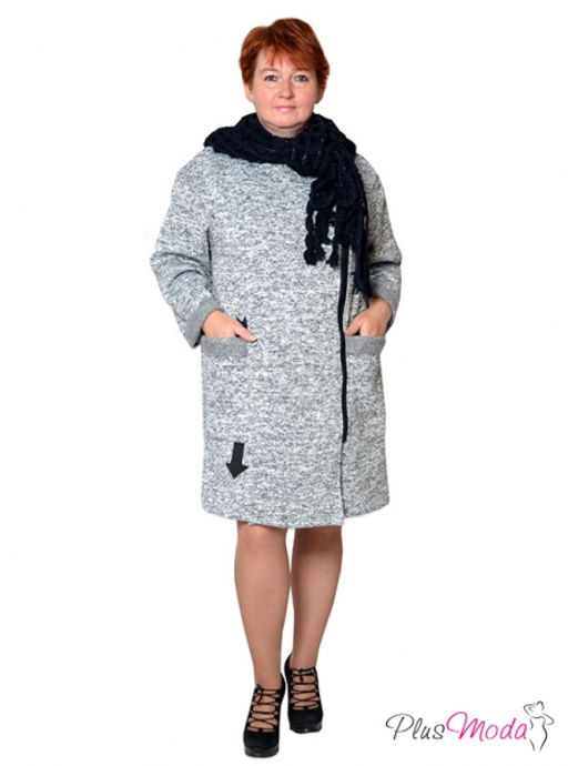 Пальто двубортное Модель №139 размеры 52-74 - Plusmoda фото 8