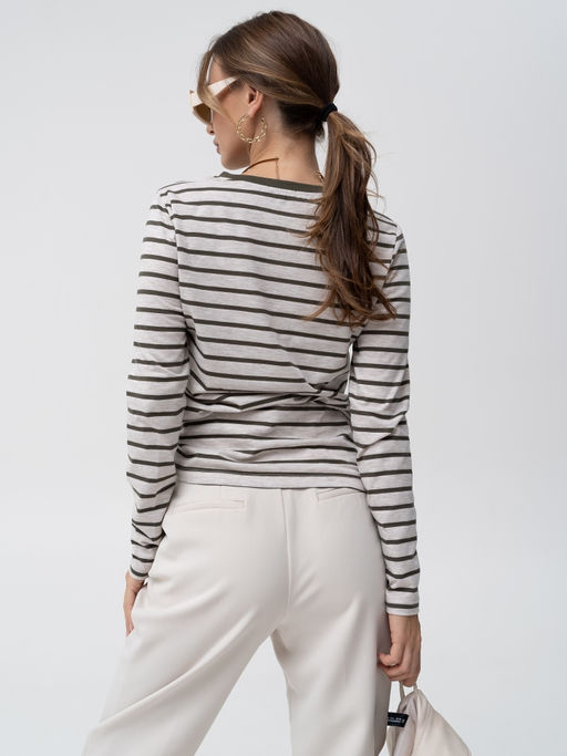 Лонгслив жен.арт.1006/2-6,зеленый тельняшка - Binita фото 7