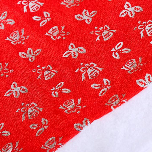 Цена за 3 шт. Колпак новогодний Маленькие колокольчики 40х27 см, красный - Зимнее волшебство фото 3