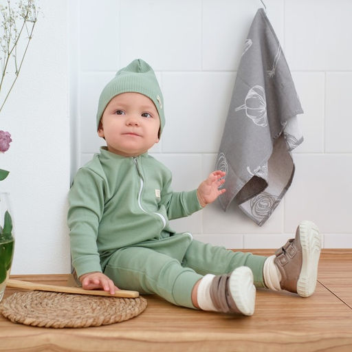 Комбинезон на молнии Крошка, Я BASIC LINE, рост 68-74 см, зелёный - Крошка я фото 2