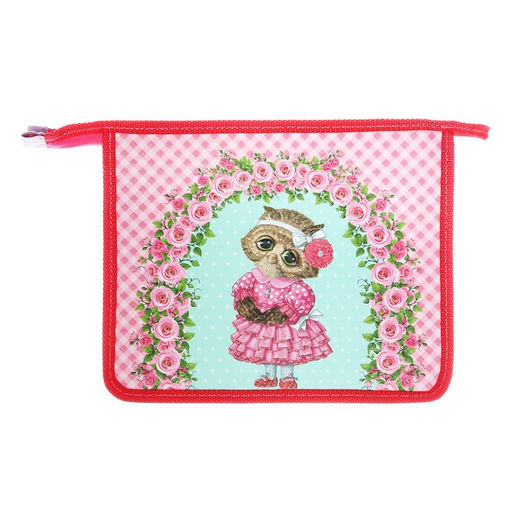 Папка для тетрадей А5, 195 х 245 х 50 мм, молния сверху, К 61ШК5, Совунья (объемный 3D-рисунок с блестками), ламинированный картон/текстиль - Calligrata фото 3