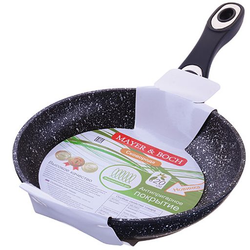 25620 Сковородка 20см мрам/крошка с руч МВ (х6) - Mayer&boch фото 4